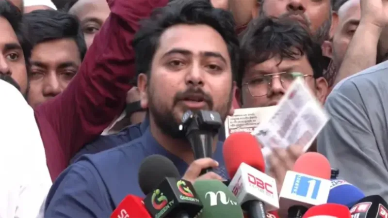 নাহিদ ইসলাম: ৩০ অক্টোবর শাহবাগে এনসিপি গণবিক্ষোভের আহ্বান