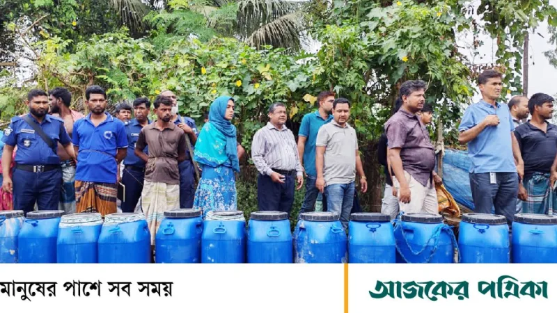 পাবনা ভাঙ্গুড়া বাড়িতে ভেজাল দুধের কারখানা ধ্বংস, মালিক‑সহযোগীর শাস্তি