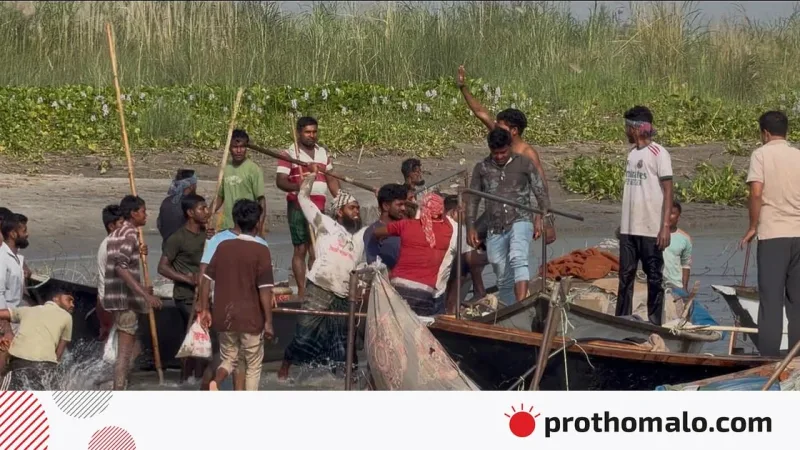 শ্রীরতপুরে এমপি সাঈদ আহমেদের নেতৃত্বে ইলিশ রক্ষা অভিযানে জেলেদের হামলা, ৪১ গ্রেফতার
