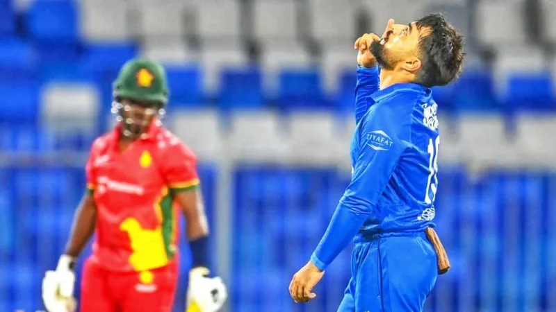 আফগানিস্তান জিম্বাবুয়ের বিরুদ্ধে ৭০ রনের অপরাজিত ইনিংসে শারজাহে শিরোপা জয়