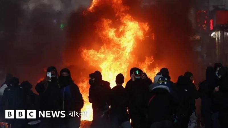 ম্যাক্রঁের শান্তি ও শৃঙ্খলা আহ্বান – ফ্রান্সে দাঙ্গা ও লুটপাটের পর