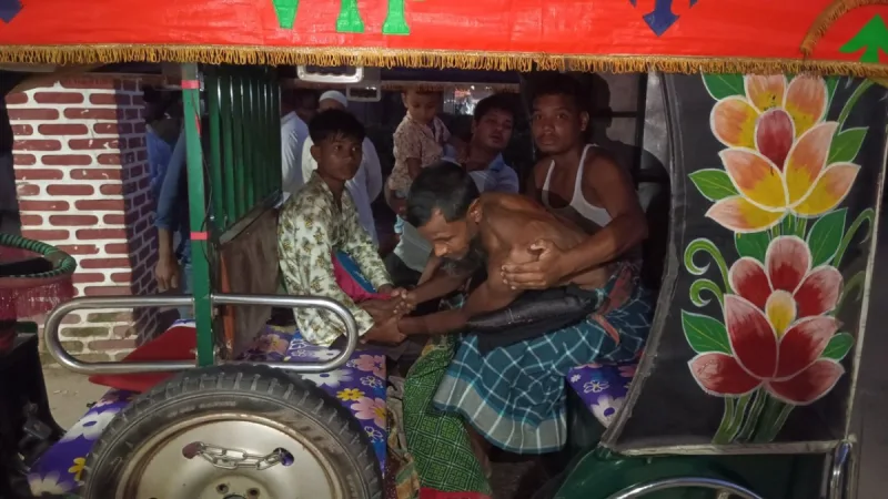 হাতীবান্ধা সীমান্তে বাঘের আক্রমণে তিনজন আহত, রংপুর মেডিকেল কলেজে ভর্তি