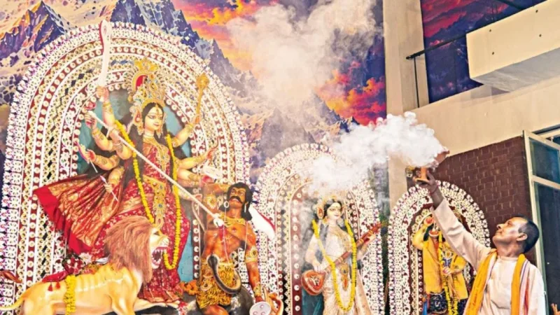 শারদীয় দুর্গোৎসবের মহানবমী আজ, দেবীর বিদায়ের গণনা শুরু