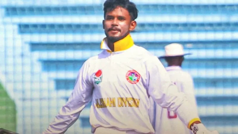 জাতীয় ক্রিকেট লিগে নাঈম আহমেদ রেকর্ড করেন প্রথম ডাবল সেঞ্চুরি