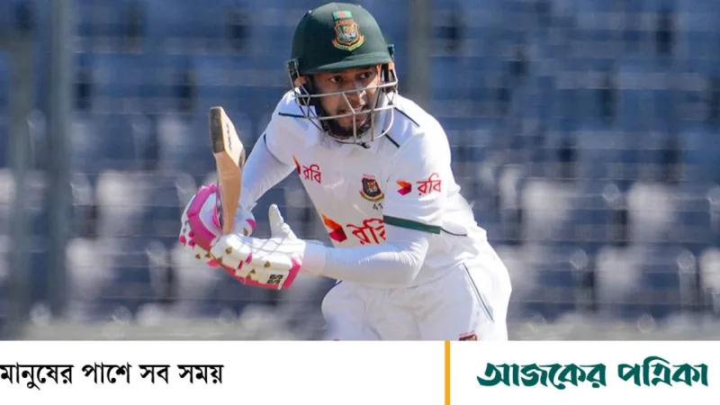 মুশফিকুর রহিম আঙুলের চোটে মিরপুর টেস্ট থেকে বাদ, হৃদয় ডেবিউট করছেন
