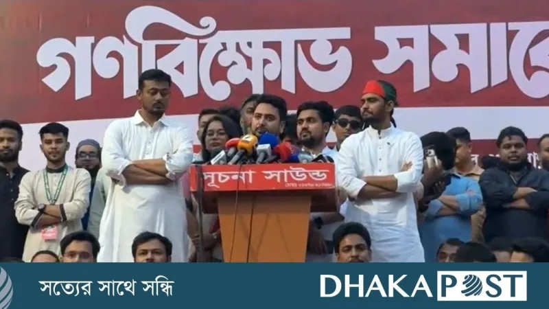 নাহিদ ইসলাম: নতুন স্বৈরাচারের উত্থান দেখছি