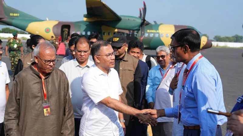 প্রধানমন্ত্রী তারেক রহমানের প্রথম রাজশাহী সফর, দেরিতে পৌঁছে সরাসরি জনসভা
