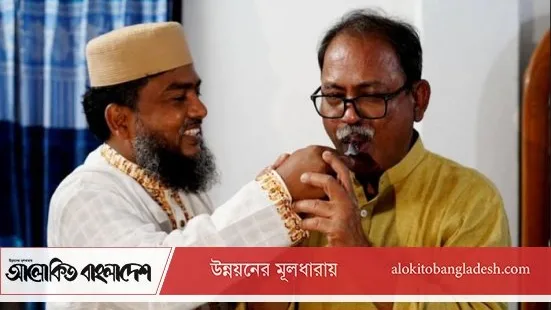 নবনির্বাচিত এমপি ফয়সল আমিন প্রতিদ্বন্দ্বী দেলাওয়ার হোসেনের বাড়ি পরিদর্শন