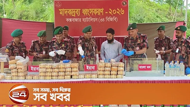 সীমান্তে মাদক ধ্বংস, শাহজালালে সোনার জব্দের প্রতিবেদন